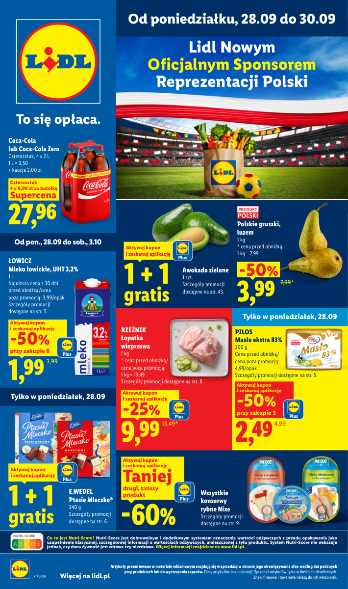 Okładka gazetki Gazetka od 28.09 — Lidl