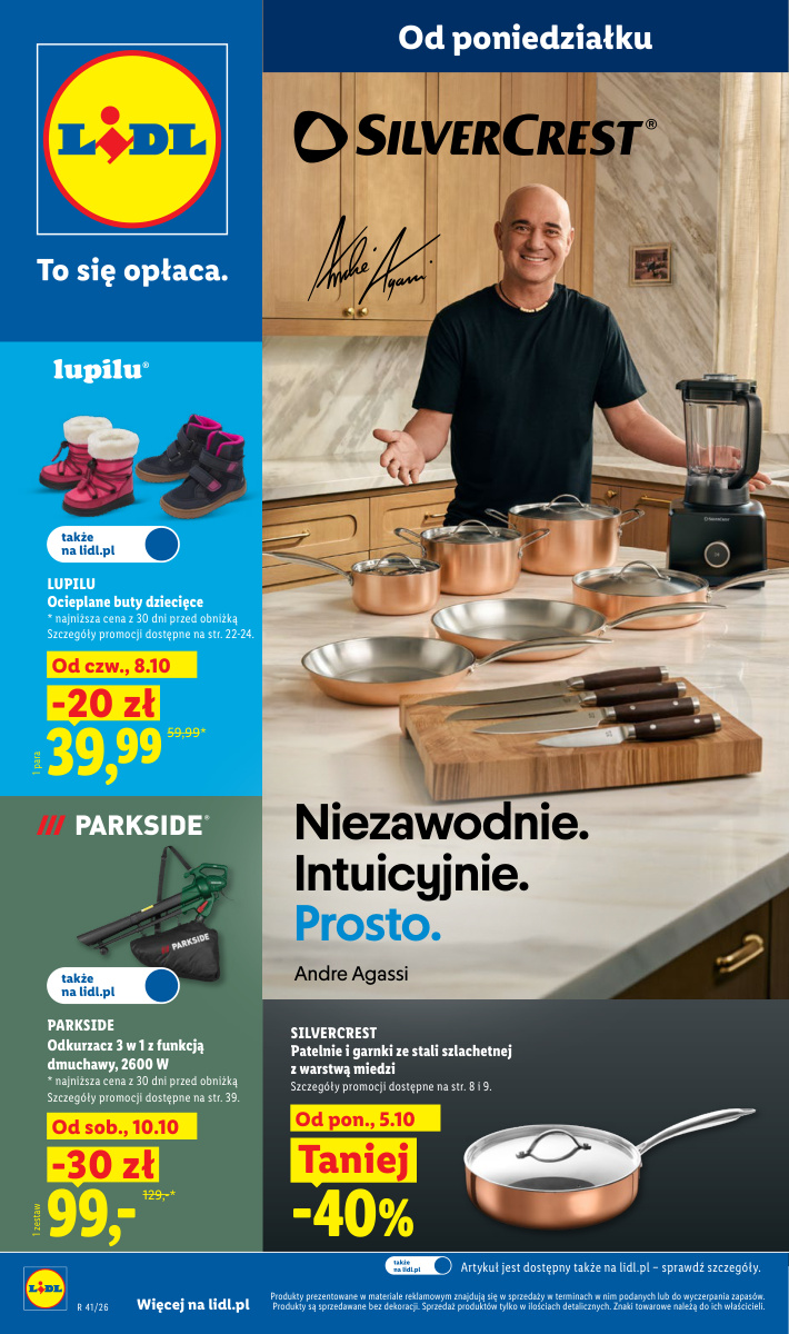 Okładka gazetki To się opłaca. — Lidl