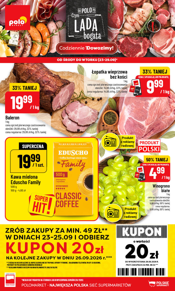 Okładka gazetki Promocje w marketach POLOmarket — POLOmarket