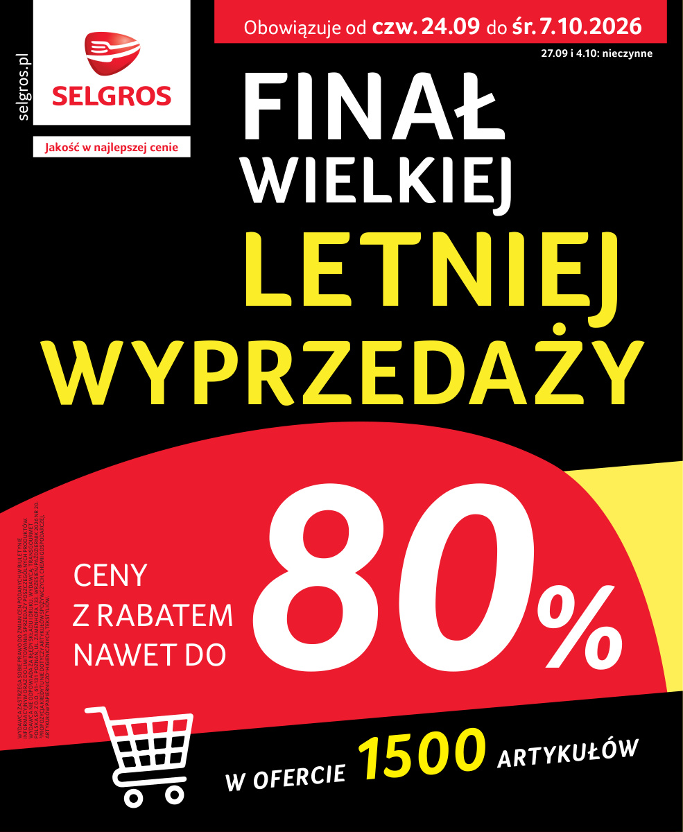 Okładka gazetki Katalog Wyprzedaż — Selgros Cash&Carry