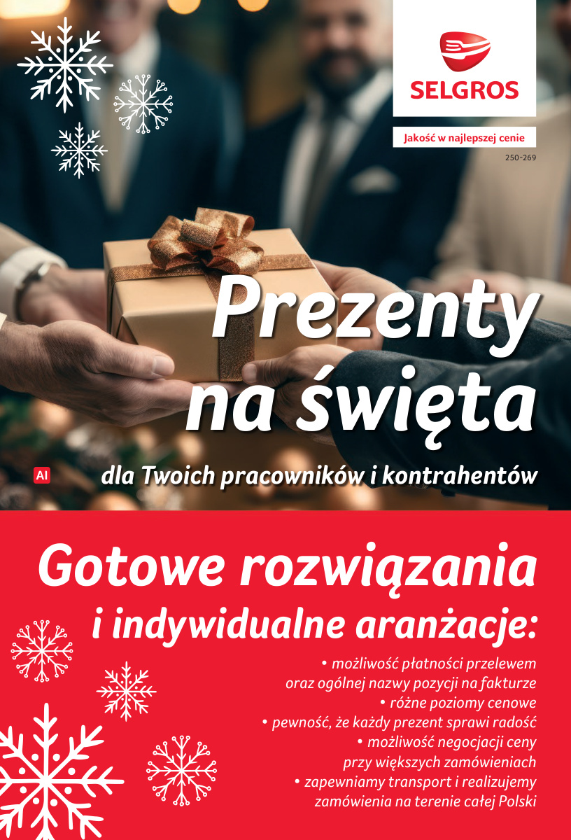 Okładka gazetki Zestawy upominkowe — Selgros Cash&Carry